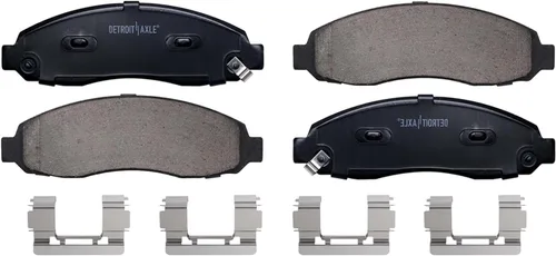 Miniatura 7 de Detroit Axle - Kit de freno delantero para Dodge Dakota 2003-2004 Rotores de freno de disco de repuesto pastillas de freno de cerámica