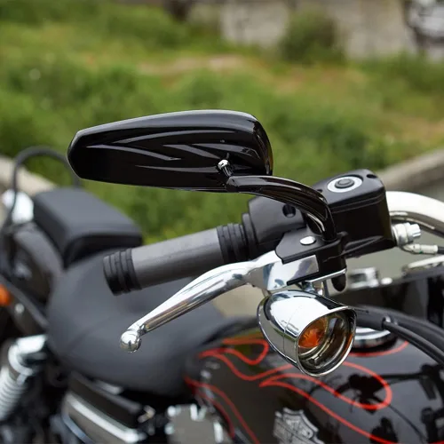 Miniatura 9 de DREAMIZER Espejos retrovisores de motocicleta Espejos laterales de manillar para Street Glide Road Glide Electra Glide CVO Sportster Road King