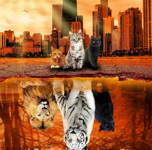 Rompecabezas de 1000 piezas para adultos, rompecabezas de gato y tigre de animales para adultos, juguetes de 27 x 20 pulgadas, juguetes de