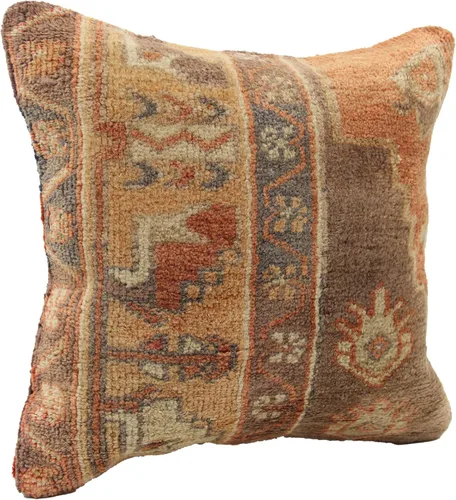 Accent Kilim Pillow Cover 18x18 inch Oriental Vintage Bohemian Crochet Anatolian Turkish Ottoman Country Home Design Decorative Chevron Modern