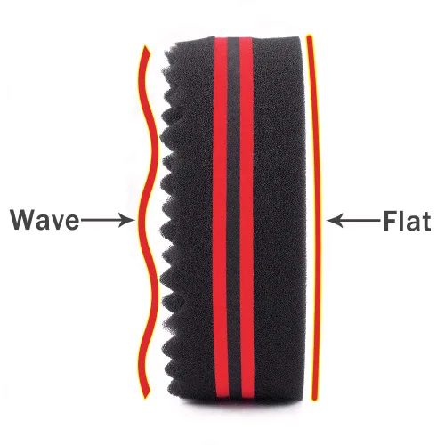 Miniatura 8 de Esponja mágica de peluquero para ondas, rastas, bobinas, rizado afro como herramienta para el cuidado del cabello, 2.8 pulgadas de diámetro