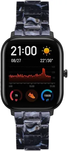 Miniatura 2 de FitTurn Bandas de resina compatibles con Amazfit Bip 6/Bip 5/Pace/Cheetah/Stratos 2 3/GTR 4/GTR 3/GTR 3 Pro/GTR 2/GTR 2e/GTR 1.850 in Reloj