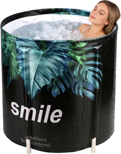 Miniatura 11 de Bañera Plegable Portátil, Bañera de Baño Plegable para Adultos para Viajes, para Acampar, Hogar y Spa, Almacenamiento que Ahorra Espacio