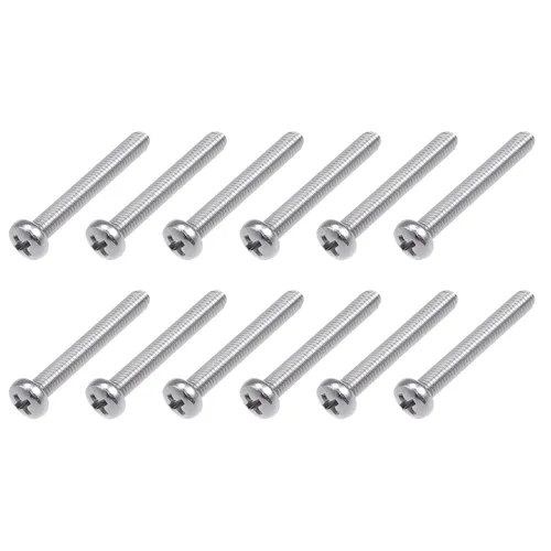 Miniatura 26 de METALLIXITY Tornillos de máquina (M2 x 0.118 in), 30 unidades, pernos Phillips cruzados de acero inoxidable 304, para instalación de muebles