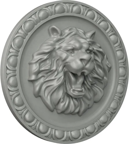 Miniatura 2 de Ekena Millwork ROS08X08LI Roseta de León, 7 3/4"OD x 2"P, imprimado