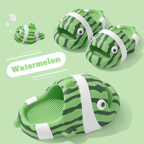 Miniatura 2 de Jerzmy Cute Clown Fish Cloud Slides for Boy Girl Kids Toddler, Soft Novelty Funny Animals House Slippers Non-Slip Beach Shoes for Indoor Outdoor