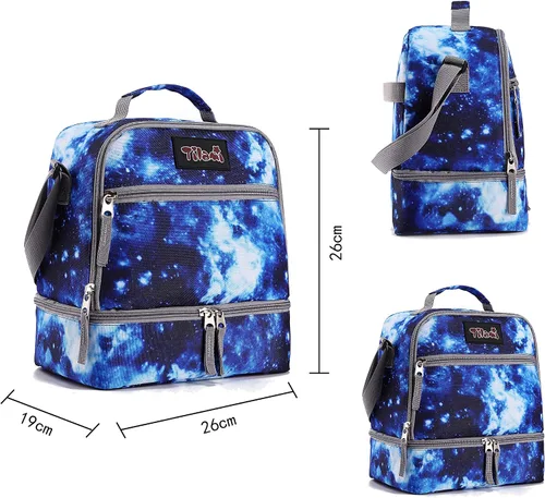 Miniatura 9 de Tilami Mochila con ruedas, mochila para laptop de 19 pulgadas con ruedas y lonchera