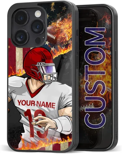 Miniatura 30 de Fundas de teléfono personalizadas con diseño deportivo para fanáticos para iPhone 11, 12, 13, 14, 15, 16 Pro Max Plus Mini X 7 8 SE para Samsung