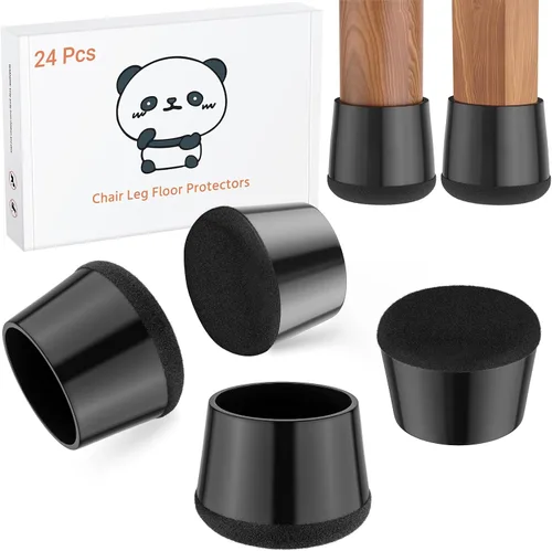 Miniatura 10 de 24 piezas de protectores de pata de silla de silicona extra pequeños (1,5 cm - 2 cm) almohadillas de goma y fieltro para patas de muebles