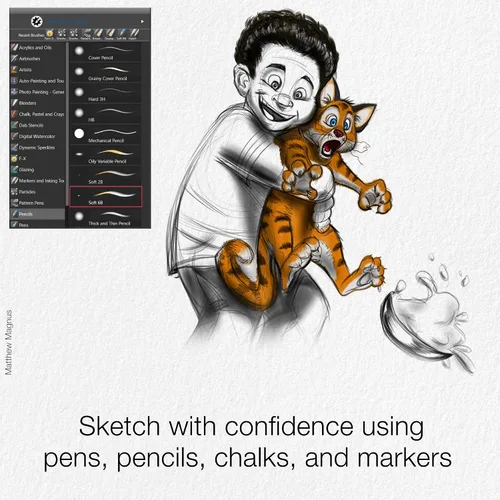 Miniatura 3 de Corel Painter Essentials 8 Software de pintura digital para principiantes Paquete exclusivo de pinceles de Amazon [Descarga de PC]