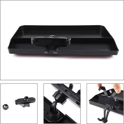 Miniatura 6 de Bandeja de almacenamiento de mesa de tablero de consola central de automóvil ABS para Toyota Tacoma 2016-2020, organizador de instrumentos, soporte