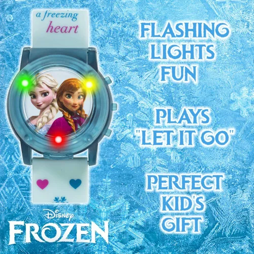 Miniatura 3 de Accutime - Reloj de pulsera de cuarzo digital de Frozen, con pantalla LCD y correa, regalos geniales de Disney, recuerdos de fiesta para infantes