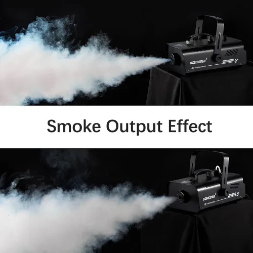 Miniatura 6 de Máquina de niebla de 1000 W con temporizador, control remoto inalámbrico y control manual, ideal para Halloween, fiestas, actuaciones en escenario