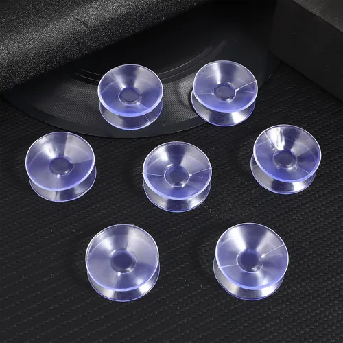 Miniatura 9 de Alipis 10 piezas de plástico transparente parachoques parachoques resistentes ventosas para vidrio transparente PVC plástico ventosas de dos caras