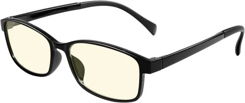 Lentes de bloqueo de luz azul, lentes de filtro de luz azul de visión HD, antifatiga ocular para jugadores y trabajadores de oficina, experimenta la