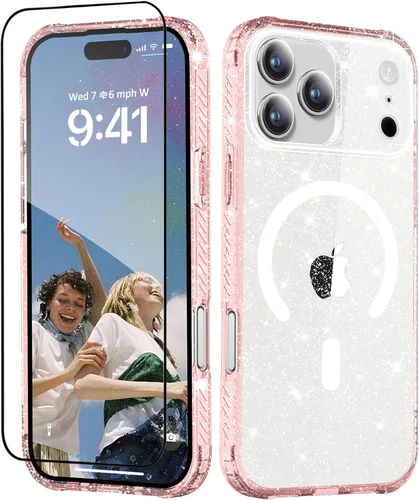 Miniatura 16 de MIODIK Compatible con Funda para iPhone Air, [Compatible con Magsafe] con Protector de Pantalla y Protección de Cámara Mejorada, Funda Protectora