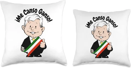 Miniatura 3 de AMLO Amlito Me Canso Ganso - Divertida almohada de dibujos animados mexicanos