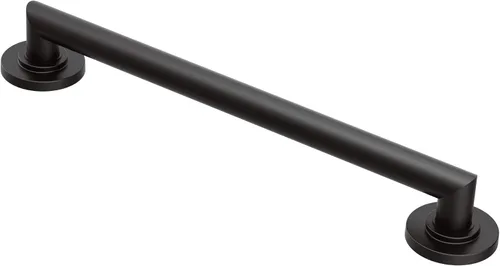 Miniatura 7 de Moen YG0824BL Arris barra de agarre de 24 pulgadas con diseño moderno, color negro mate Mate negro