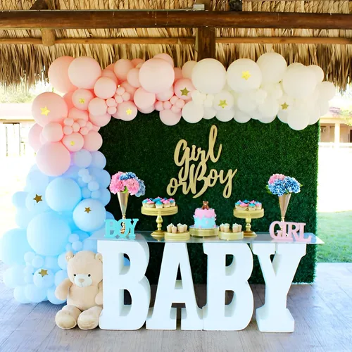 Miniatura 5 de Voircoloria - Globos azul bebé claro, paquete de 66 globos de 12 pulgadas de látex para fiestas para niños y niñas, para cumpleaños, baby shower, 16