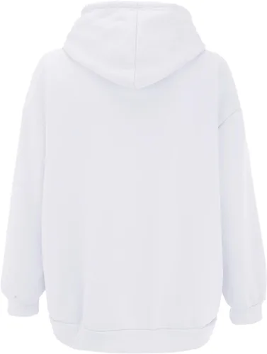 Miniatura 7 de SHAOBGE Sudaderas de otoño para mujer, sudaderas con cremallera de gran tamaño, ropa Y2K, chaqueta casual con cordón y bolsillos
