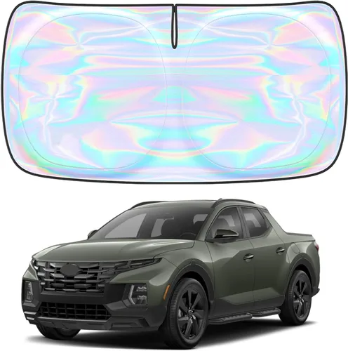 Miniatura 77 de Parasol para parabrisas Rivian R1S R1T 2022-2026 – Parasol compatible con Rivian R1S R1T plegable para ventana delantera, protector de visera solar