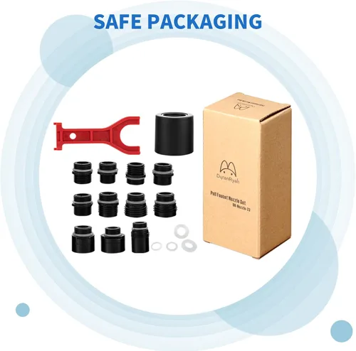 Miniatura 7 de 12 kits de adaptadores de cabezal de grifo de cocina extraíbles, compatibles con múltiples adaptadores de cabezal rociador de fregadero, incluye