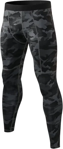 Miniatura 2 de Pantalones de compresión para hombre, mallas con bolsillos, para deportes de secado fresco, mallas atléticas para baloncesto y correr