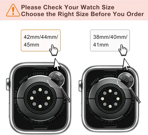 Miniatura 9 de Correa de repuesto CTYBB para Apple Watch Series SE 7, 6, 5, 4, 3, 2, 1, medidas 1.49, 1.57, 1.61, 1.65, 1.73 y 1.77 pulgadas, acero inoxidable