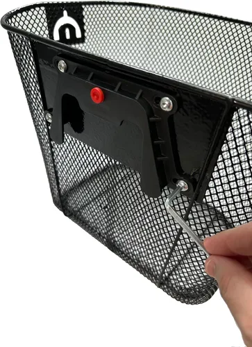 Miniatura 6 de AlveyTech Cesta de alambre frontal universal con accesorios de montaje de liberación rápida para bicicletas y scooters – Cestas de bicicleta grandes