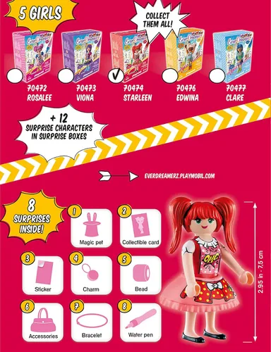 Miniatura 3 de Playmobil EverDreamerz Comic World Starleen con dije de lazo y 7 sorpresas