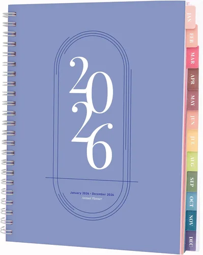 Miniatura 22 de Rileys - Agenda semanal 2025, agenda anual semanal y mensual, enero a diciembre de 2025, cubierta flexible, páginas de notas, encuadernación