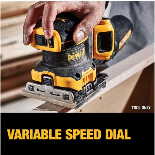 Miniatura 14 de DEWALT Lijadora inalámbrica de velocidad variable de 1/4 hoja sin escobillas MAX XR de 20 V (solo herramienta) (DCW200B)