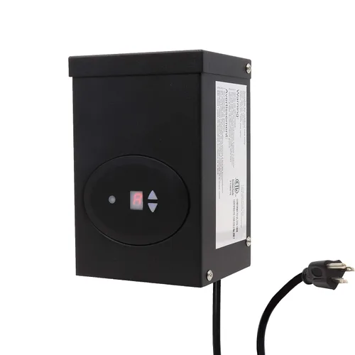 GKOLED Transformador de bajo voltaje de 120 W con certificación ETL con fotocélula y temporizador, 120 V CA a 12 V CA paquete de alimentación