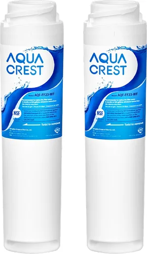 AQUA CREST GSWF Filtro de agua para refrigerador, repuesto para GE® GSWF Smart Water 238C2334P001, Kenmore® 46-9914, 469914, 9914, 2 filtros
