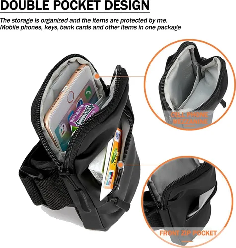 Miniatura 3 de Muñequera para teléfono celular, ajuste universal, resistente al agua, transpirable, soporte para teléfono para correr, ciclismo, escalada