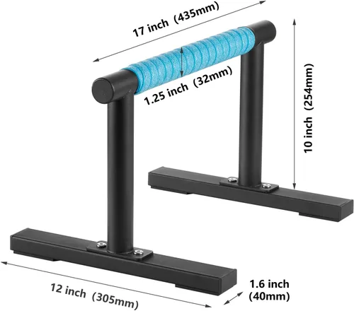 Miniatura 3 de Paraletas de entrenamiento de fuerza, barras de empuje I-Sit, asas de flexiones, equipo de calistenia para entrenamiento en casa, barras de gimnasia