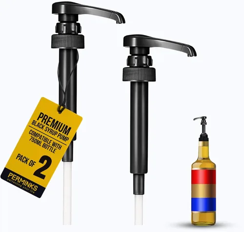 Miniatura 16 de Bomba de jarabe compatible con botellas Torani y Davinci (25.4 oz - 750 ml) (Negro)