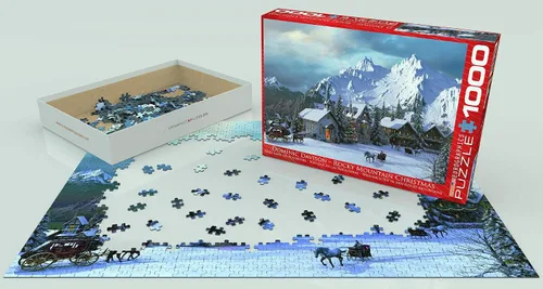 Miniatura 3 de Eurographics Rompecabezas navideño de 1000 piezas de Rocky Mountain