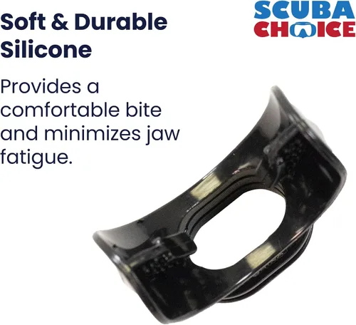 Miniatura 8 de Scuba Choice Diving Regulator Octopus Mouthpieces with Regulator Tie (6-Pcs) Premium PVC, Universal Fit for Standard Regulators Comfortable