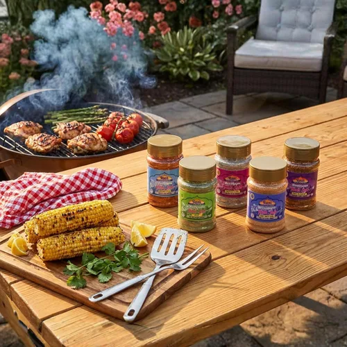 Miniatura 3 de Rani Himalayan Pink Salt Granules 5 in 1 Flavors (Mint, Smokey Garlic, Italian, Pepper, Peri Peri) PET Jar ~ All Natural Vegan Gluten Friendly