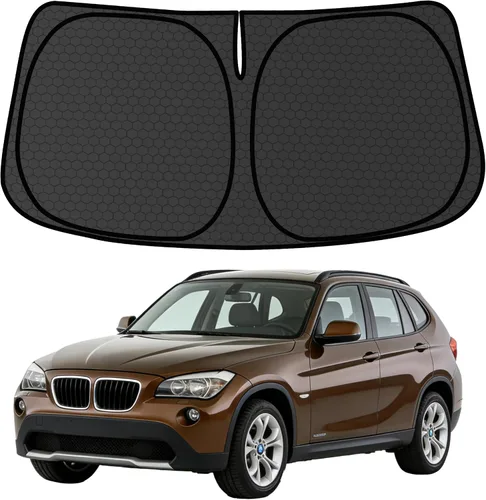 Miniatura 63 de X1 F48 Parasol plegable personalizado para parabrisas para 2016 2017 2018 2019 2020 2021 2022 X1 F48 Protector de sol para ventana delantera