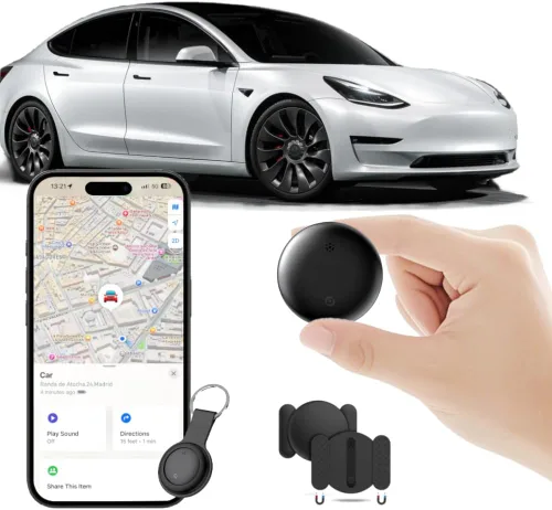 Rastreador GPS de coche para vehículos en todo el mundo rastreador GPS para vehículos funciona con Find My (solo iOS), localizador antipérdida de