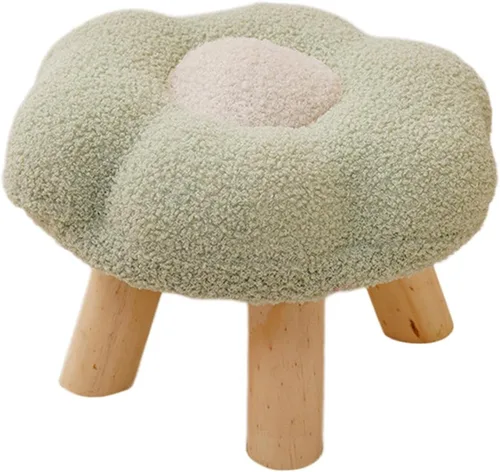 Miniatura 6 de Taburete reposapiés en forma de flor multiusos con dibujos animados, sofá otomano suave para dormitorio, entrada, apartamento, mesita de noche, sala