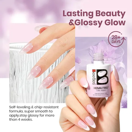 Miniatura 681 de Beetles - Esmalte de uñas de gel marrón – 0.5 onzas líquidas de esmalte de gel marrón oscuro, lámpara LED UV para uñas, regalo de manicura para I