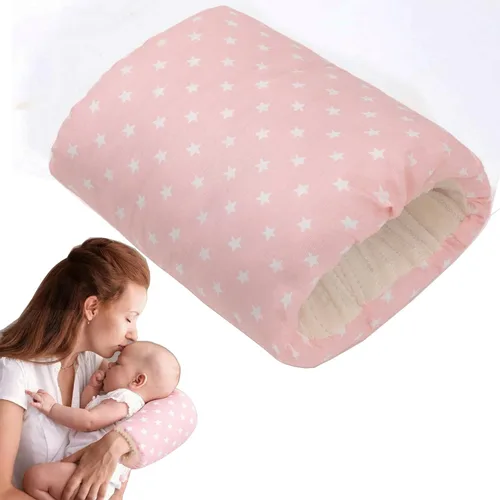 Miniatura 8 de Almohada de brazo de alimentación para bebé, almohada de algodón suave para recién nacido, almohada de lactancia para bebé, almohada de apoyo