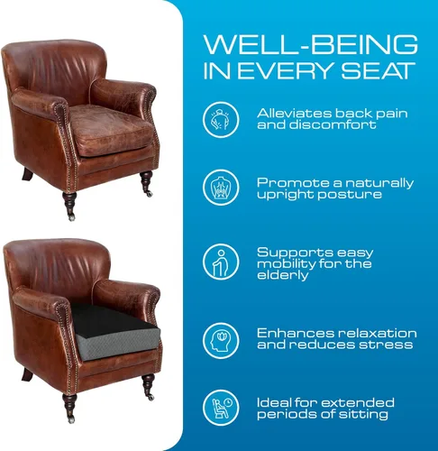 Miniatura 5 de Kolbs - Cojín reclinable extragrande Elegante funda de terciopelo de 2 tonos (solo asiento)