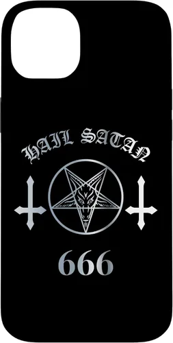 Miniatura 15 de iPhone 16 Upside Down Cross Satanic Pentagram Hail Satan 666 Case