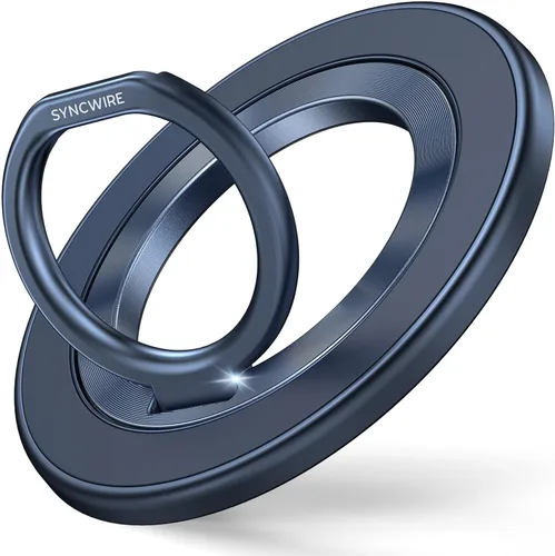Miniatura 13 de SYNCWIRE Soporte de Anillo Magnético para Teléfono para MagSafe, Soporte de Agarre para Teléfono Celular con Rotación de 360°, Anillo para Dedo