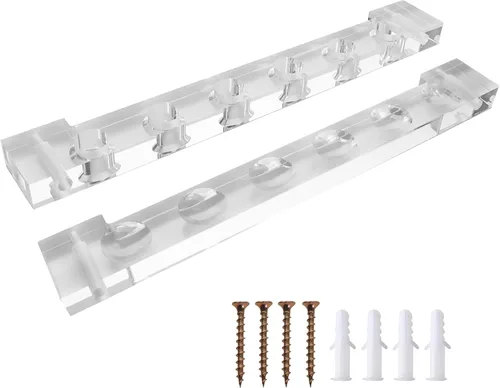 GSE Games & Sports Expert 2-Piece 6/8/12 Billiard Pool Cue Rack Wall Mounted Holders, Billiard Cue Sticks Wall Rack Set
