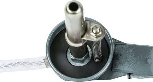 Miniatura 7 de ARES 55024 - Lata aceitera estilo palanca gris de 4 onzas - Incluye manguera flexible trenzada de acero y boquilla de acero rígido descentrada